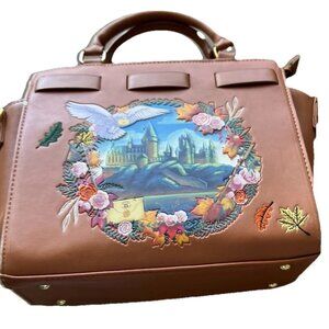 Vintage Harry Potter Wizarding World Brown Leather Purse Cross Body Shoulder